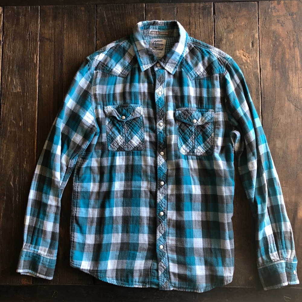 4mm Plaid Flannel Shirt - Medium